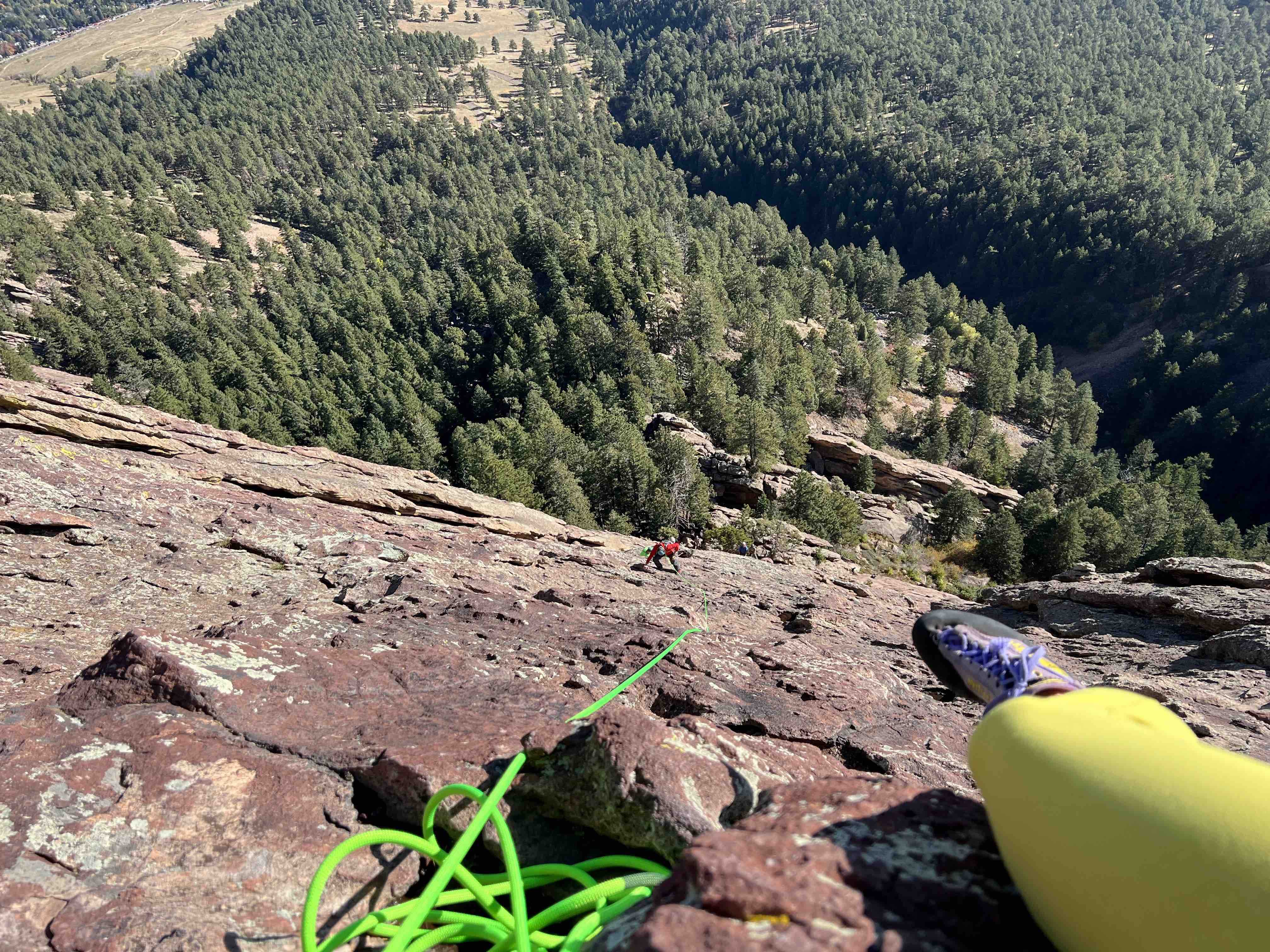 Climbing Flatiron in Boulder, CO