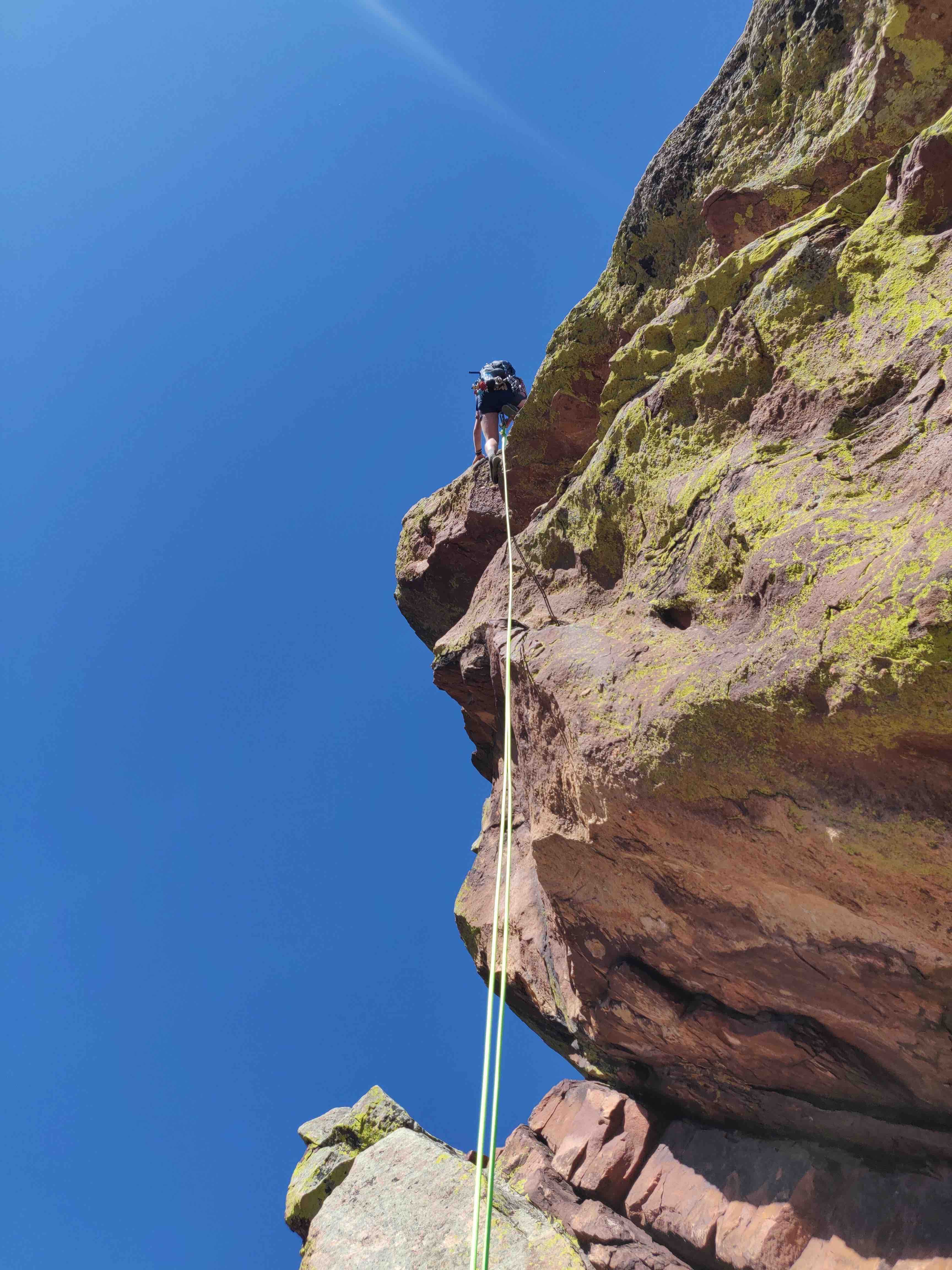Climbing Flatiron in Boulder, CO