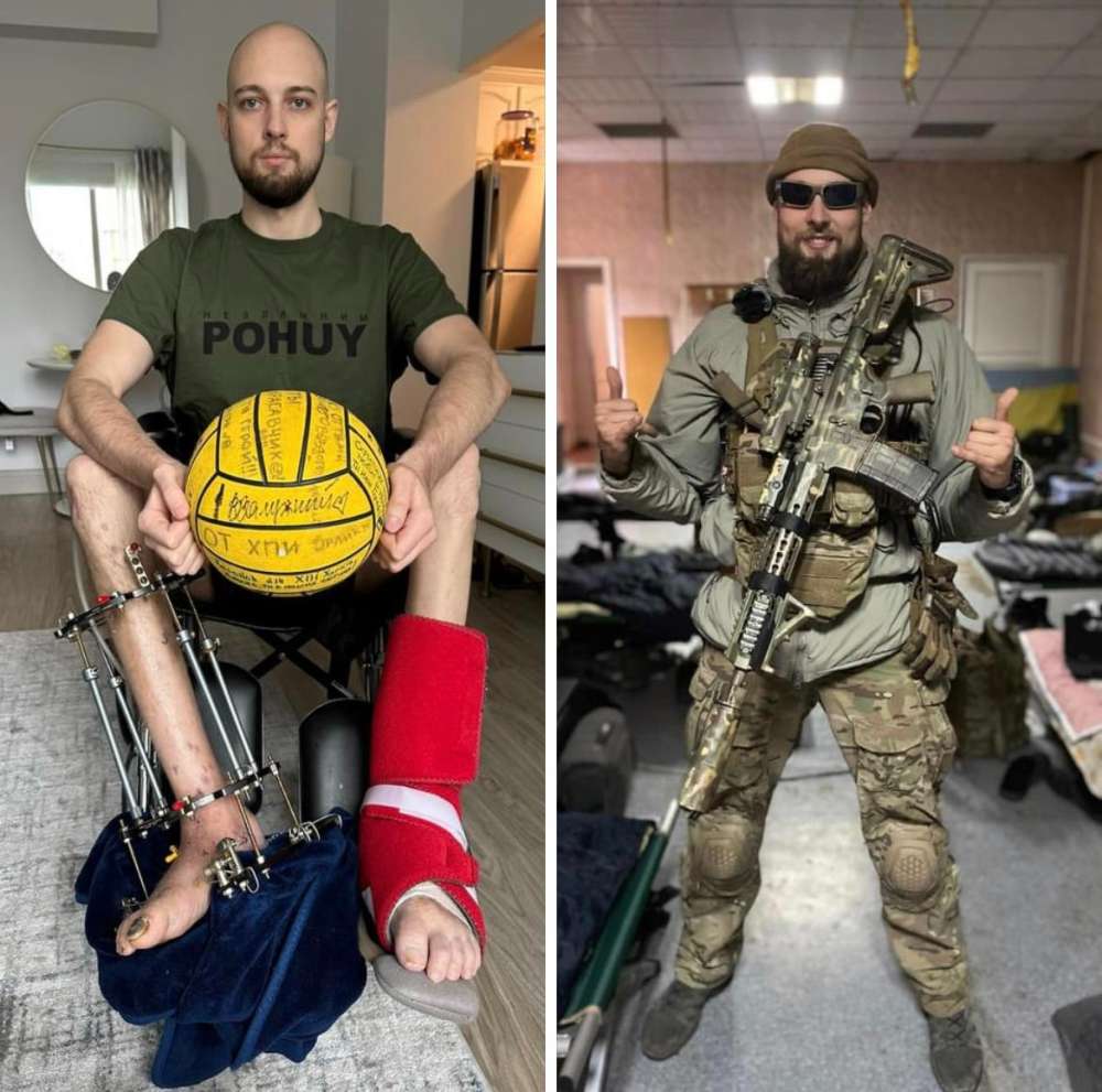 Ukrainian officer rehabilitation