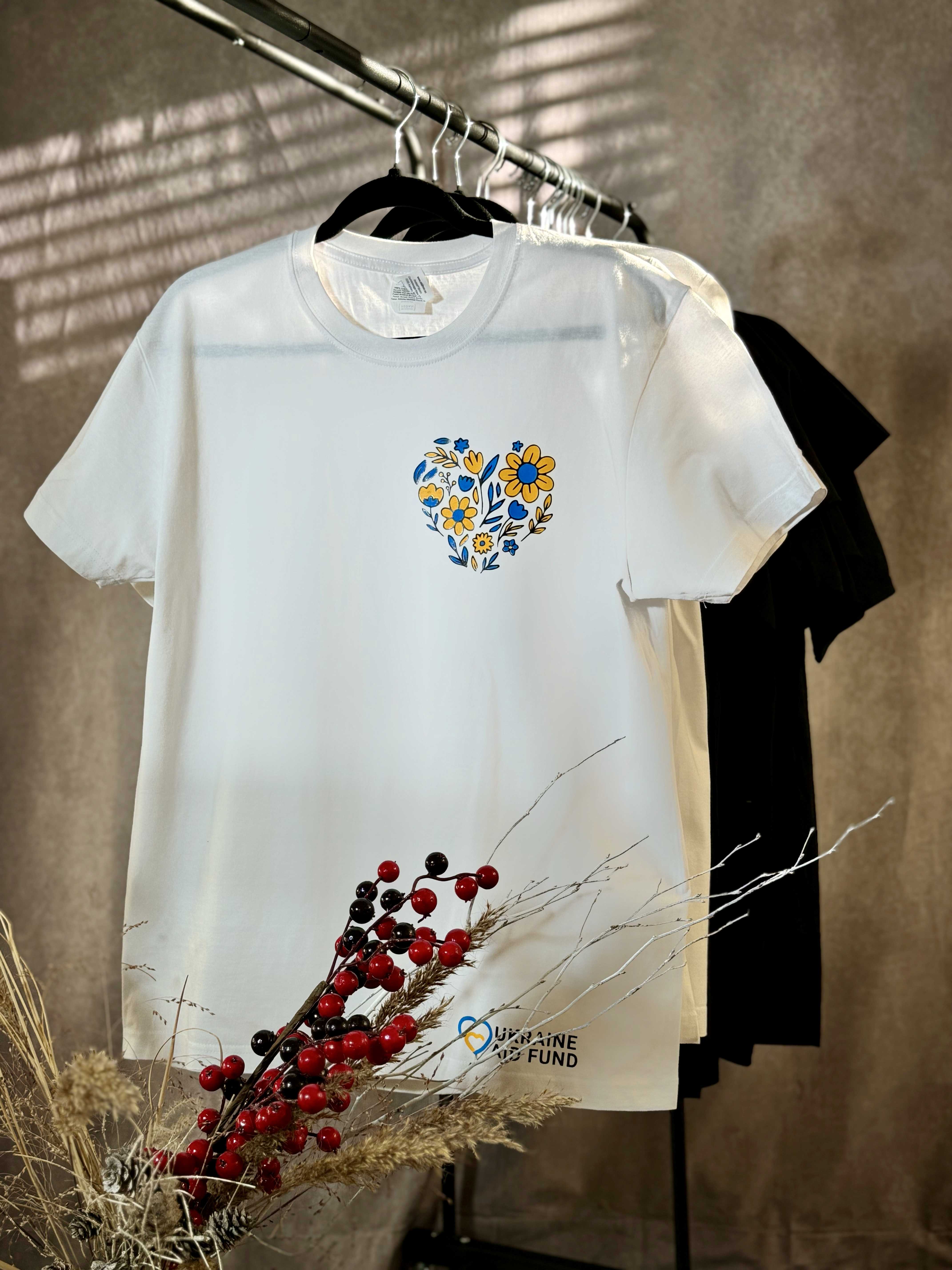 Female t-shirt 'Flower Heart'