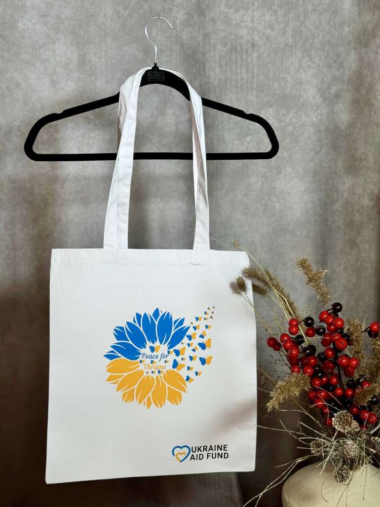 White tote bag 'Peace'